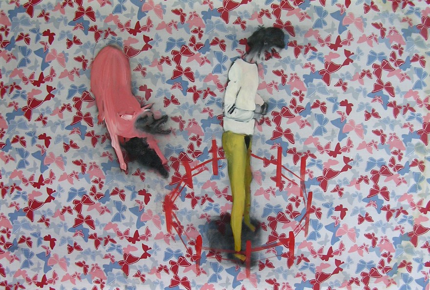 Loup et motif de papillon-Propos